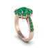 Emerald Round Halo Engagement Ring - Unity No. 20 image 2