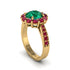 Ruby Round Halo Engagement Ring - Unity No. 49 image 3