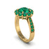 Emerald Round Halo Engagement Ring - Unity No. 19 image 3