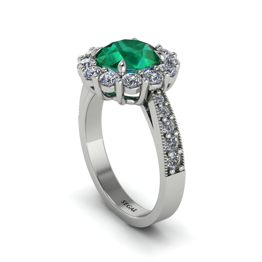 Diamond Round Halo Engagement Ring - Unity No. 6