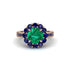 Sapphire Round Halo Engagement Ring - Unity No. 65 image 3