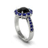 Sapphire Round Halo Engagement Ring - Unity No. 69