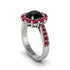 Ruby Round Halo Engagement Ring - Unity No. 54