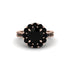 Black Diamond Round Halo Engagement Ring - Unity No. 38 image 9