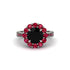 Ruby Round Halo Engagement Ring - Unity No. 54 image 3