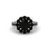 Black Diamond Round Halo Engagement Ring - Unity No. 39 image 9