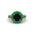 Emerald Round Halo Engagement Ring - Unity No. 22