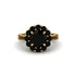 Black Diamond Round Halo Engagement Ring - Unity No. 37