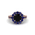 Sapphire Round Halo Engagement Ring - Unity No. 68 image 3