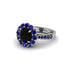 Sapphire Round Halo Engagement Ring - Unity No. 69 image 1