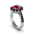 Black Diamond Round Halo Engagement Ring - Unity No. 42 image 2