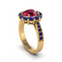 Sapphire Round Halo Engagement Ring - Unity No. 70 image 2