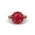 Ruby Round Halo Engagement Ring - Unity No. 55