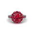 Ruby Round Halo Engagement Ring - Unity No. 57