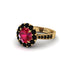 Black Diamond Round Halo Engagement Ring - Unity No. 40 image 1