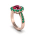 Emerald Round Halo Engagement Ring - Unity No. 26