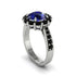 Black Diamond Round Halo Engagement Ring - Unity No. 45 image 2
