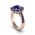 Sapphire Round Halo Engagement Ring - Unity No. 74