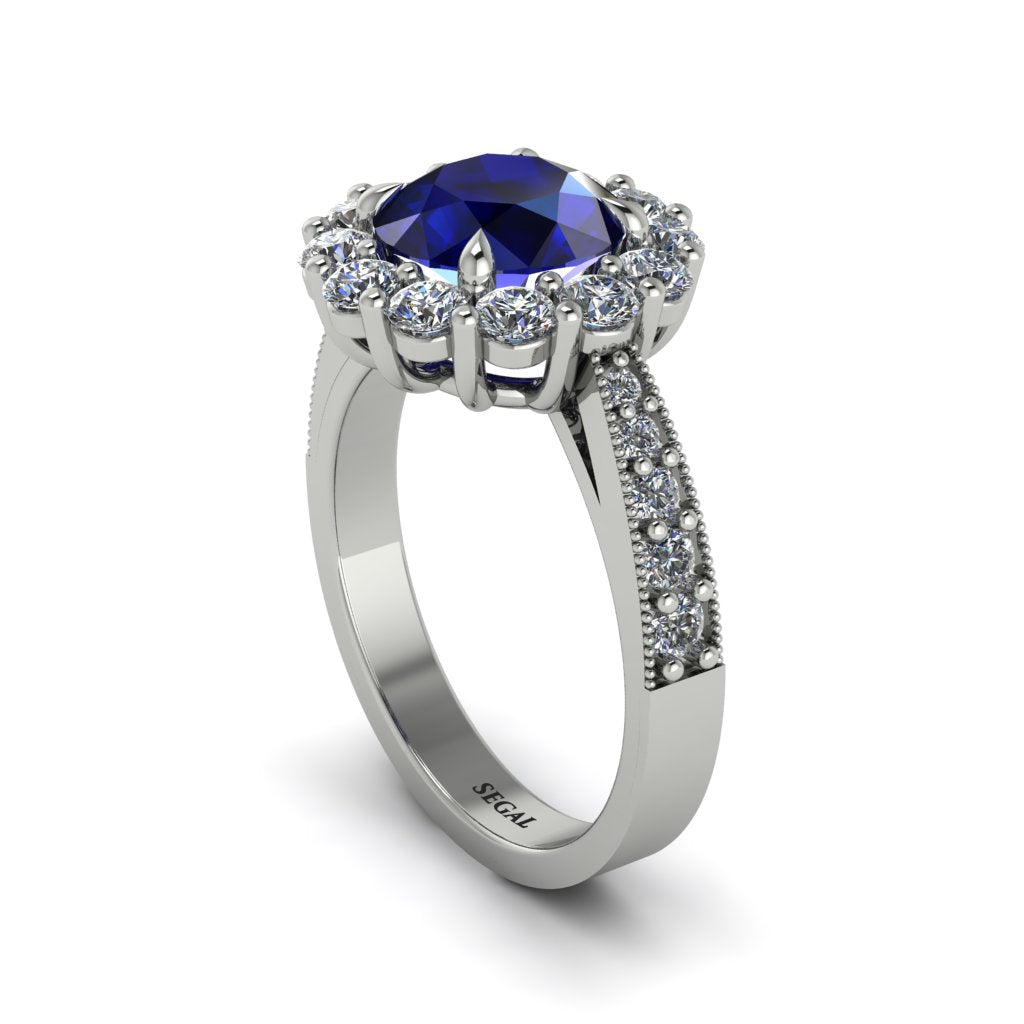 Diamond Round Halo Engagement Ring - Unity No. 15