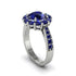 Sapphire Round Halo Engagement Ring - Unity No. 75