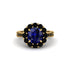 Black Diamond Round Halo Engagement Ring - Unity No. 43 image 3