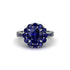 Sapphire Round Halo Engagement Ring - Unity No. 75 image 3