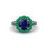 Emerald Round Halo Engagement Ring - Unity No. 30