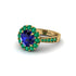 Emerald Round Halo Engagement Ring - Unity No. 28 image 1