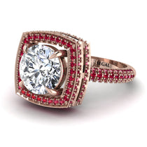 Round Diamond Double Halo Engagement Ring - Kayleigh No. 47 image 1