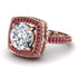 Round Diamond Double Halo Engagement Ring - Kayleigh No. 47 image 1
