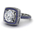 Round Diamond Double Halo Engagement Ring - Kayleigh No. 63 image 1