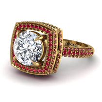 Round Diamond Double Halo Engagement Ring - Kayleigh No. 46 image 1