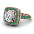 Round Diamond Double Halo Engagement Ring - Kayleigh No. 17