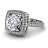 Round Diamond Double Halo Engagement Ring - Kayleigh No. 3 image 1