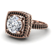 Round Diamond Double Halo Engagement Ring - Kayleigh No. 32 image 1