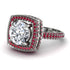 Round Diamond Double Halo Engagement Ring - Kayleigh No. 48 image 1