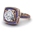 Round Diamond Double Halo Engagement Ring - Kayleigh No. 62