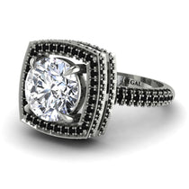Round Diamond Double Halo Engagement Ring - Kayleigh No. 33 image 1