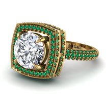 Round Diamond Double Halo Engagement Ring - Kayleigh No. 16 image 1