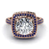 Round Diamond Double Halo Engagement Ring - Kayleigh No. 62 image 2