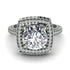 Round Diamond Double Halo Engagement Ring - Kayleigh No. 3 image 2