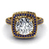 Round Diamond Double Halo Engagement Ring - Kayleigh No. 61