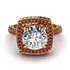 Round Diamond Double Halo Engagement Ring - Kayleigh No. 46