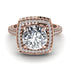 Round Diamond Double Halo Engagement Ring - Kayleigh No. 2 image 2