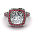 Round Diamond Double Halo Engagement Ring - Kayleigh No. 48 image 2
