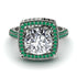 Round Diamond Double Halo Engagement Ring - Kayleigh No. 18 image 2