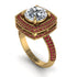 Round Diamond Double Halo Engagement Ring - Kayleigh No. 46 image 3