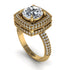 Round Diamond Double Halo Engagement Ring - Kayleigh No. 1