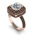 Round Diamond Double Halo Engagement Ring - Kayleigh No. 32