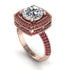 Round Diamond Double Halo Engagement Ring - Kayleigh No. 47 image 3